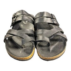 Maurices Strappy Black Sandals - Size 10